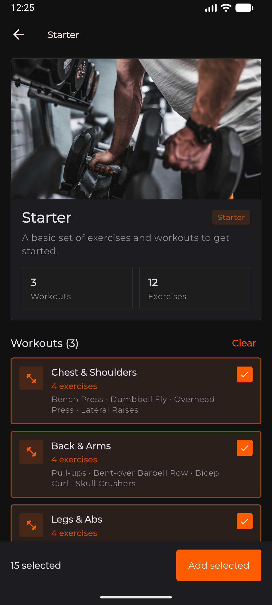 Building and adding workouts to your F1T library